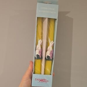 Vintage Danson Easter Candle Set with Bunny Design